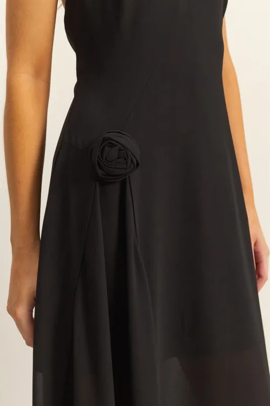 Fashion Sava | Halter Dress | Asymmetrical Hem Design