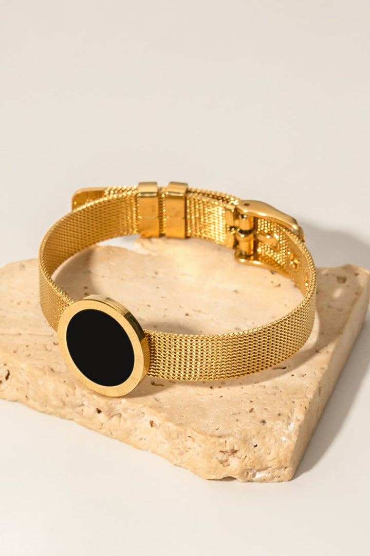 Fashion Sava | Wide Bracelet | 18K Gold-Plated Elegance