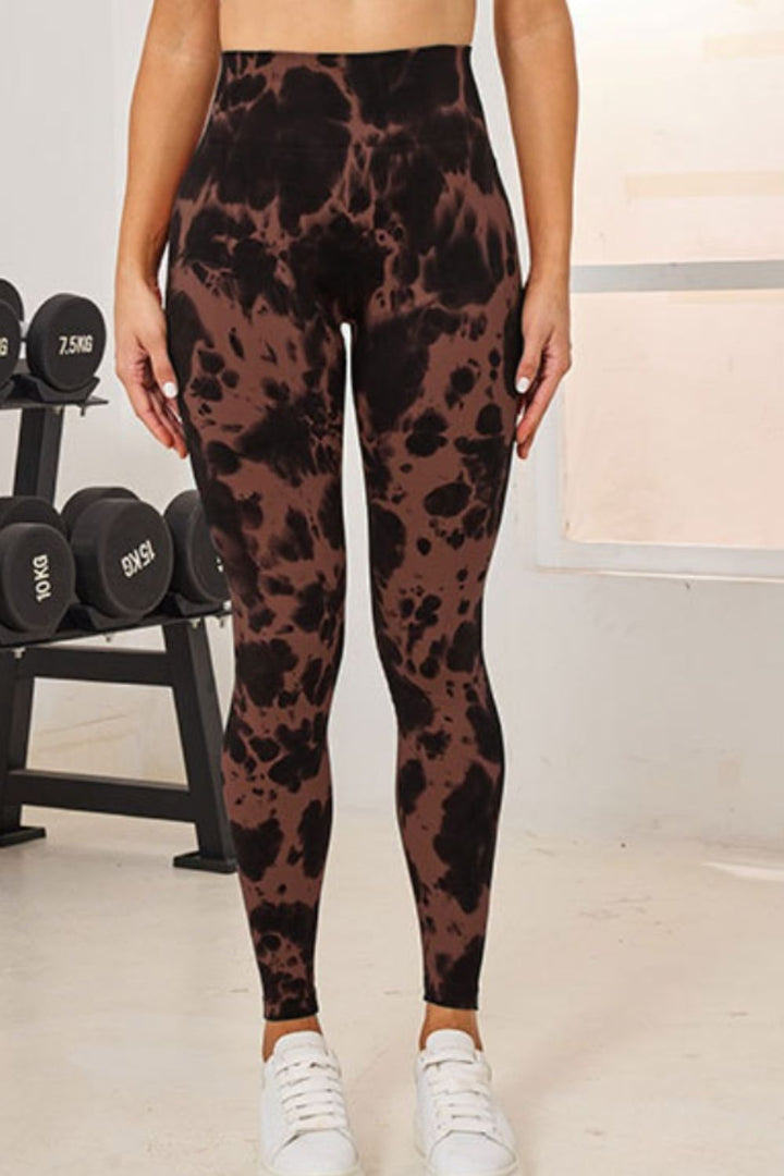 Fashion Sava | High Waist Active Leggings | Tie-Dye Design