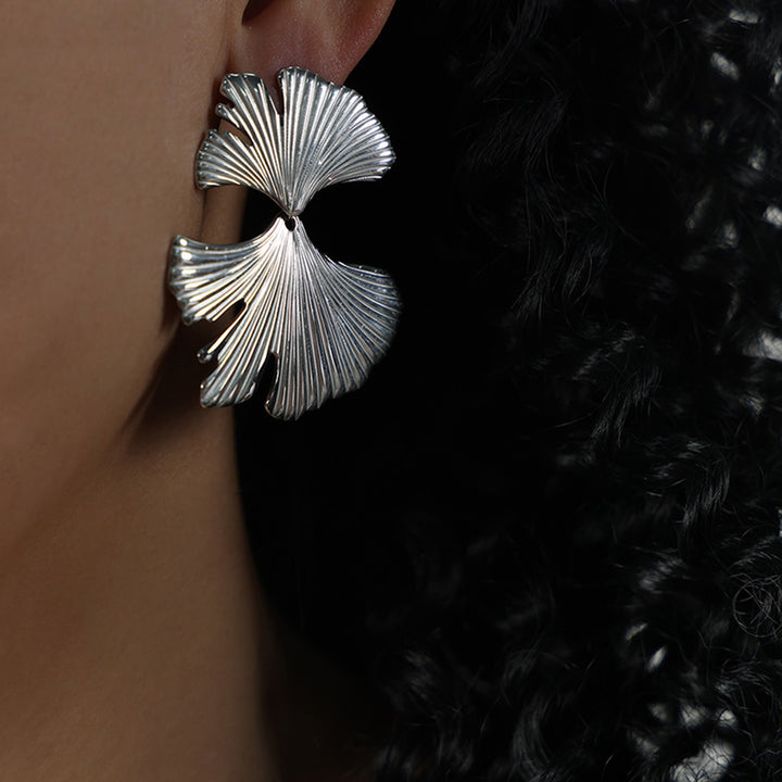 Fashion Sava | Stud Earrings | Ginkgo Biloba Design