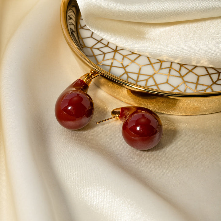 Fashion Sava | Dripping Oil Earrings | Stainless Steel Design