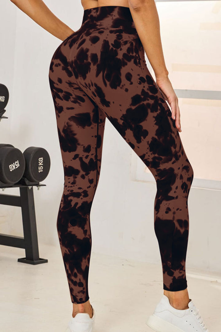 Fashion Sava | High Waist Active Leggings | Tie-Dye Design
