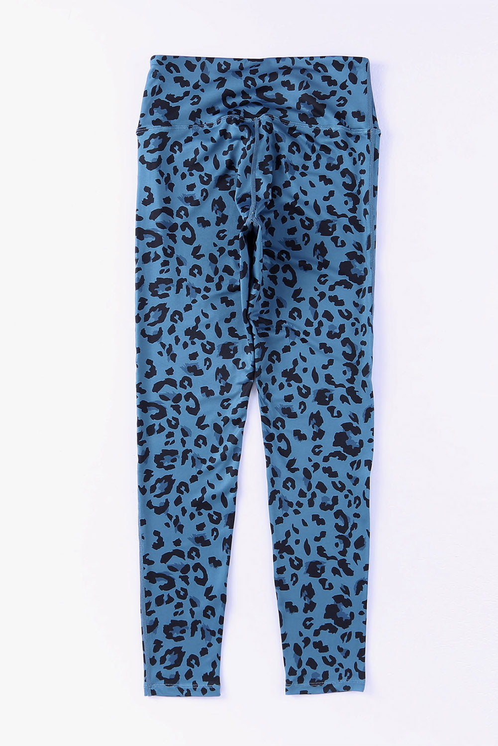 Leggings con cintura ancha y estampado de leopardo