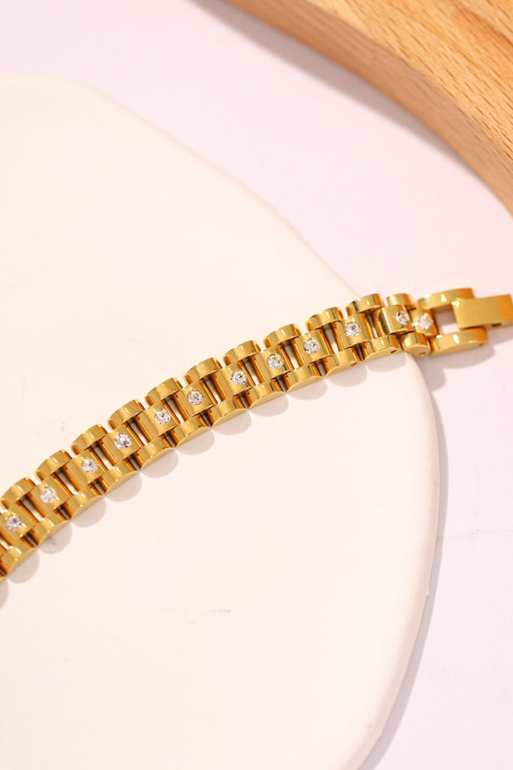 Fashion Sava | Zircon Bracelet | 18K Gold-Plated Elegance