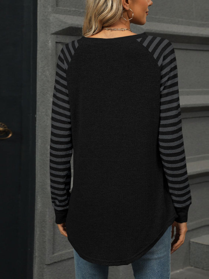 Fashion Sava | Round Neck T-Shirt | Casual Long Sleeve Style