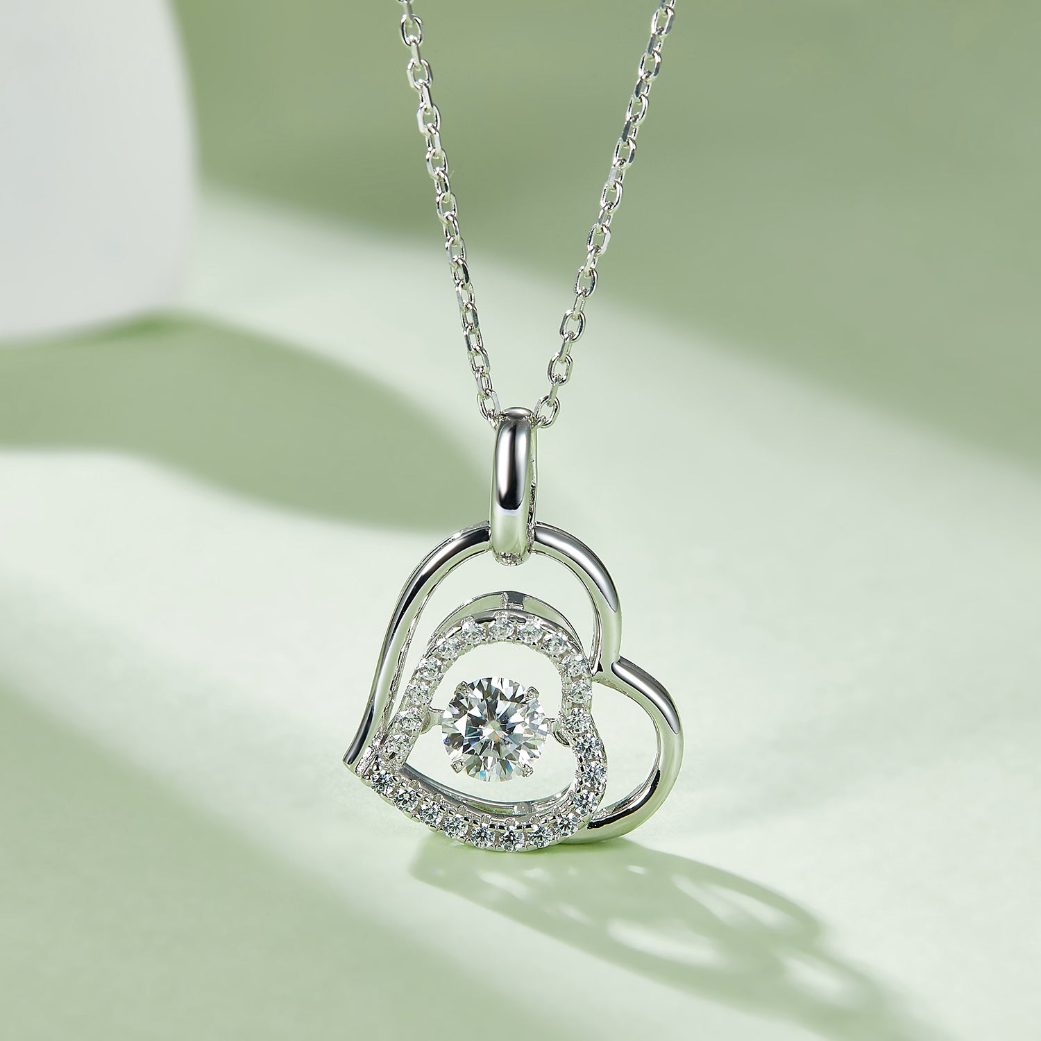 Fashion Sava | Heart Necklace | Moissanite 925 Sterling Silver