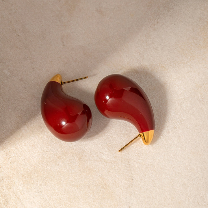 Fashion Sava | Dripping Oil Earrings | Stainless Steel Design