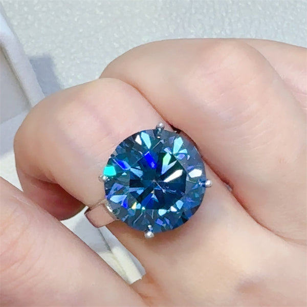 Fashion Sava | Moissanite Ring | 10 Carat Sterling Silver Elegance