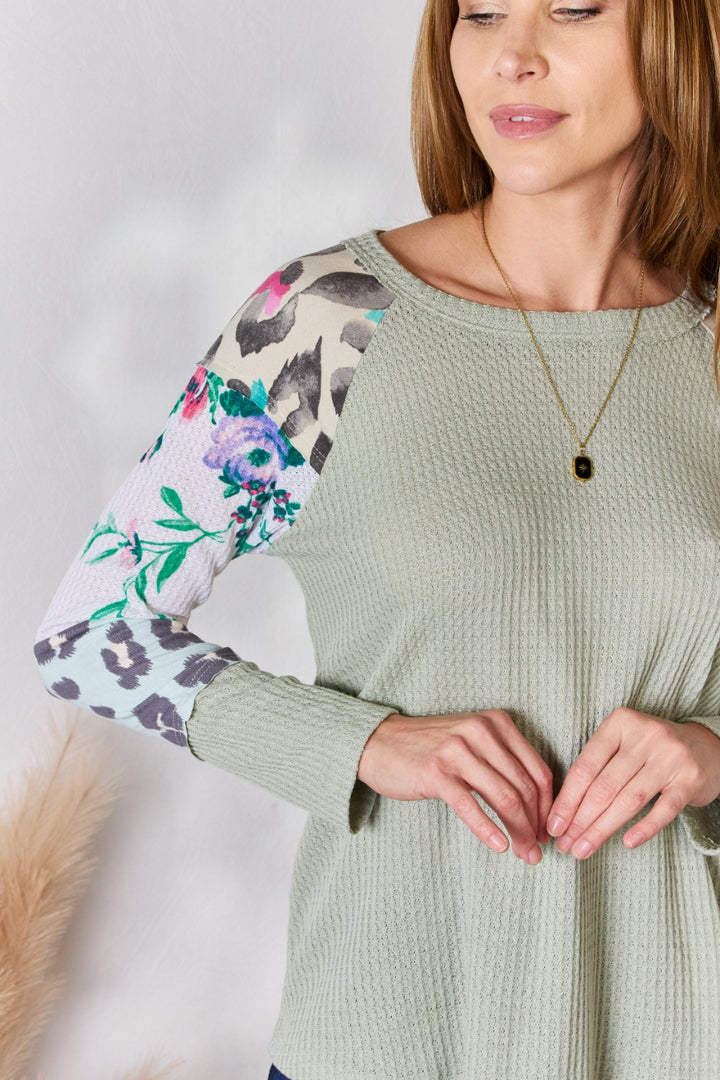 Fashion Sava | Printed Blouse | Versatile Round Neck Design
