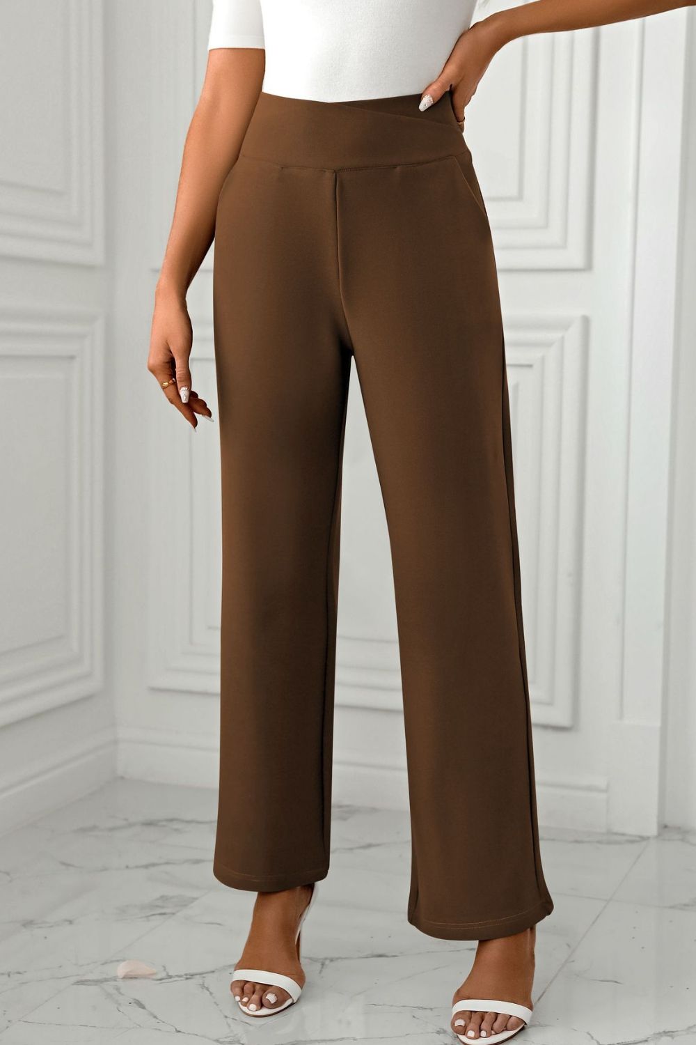 Mandy High Waist Pants with Pockets