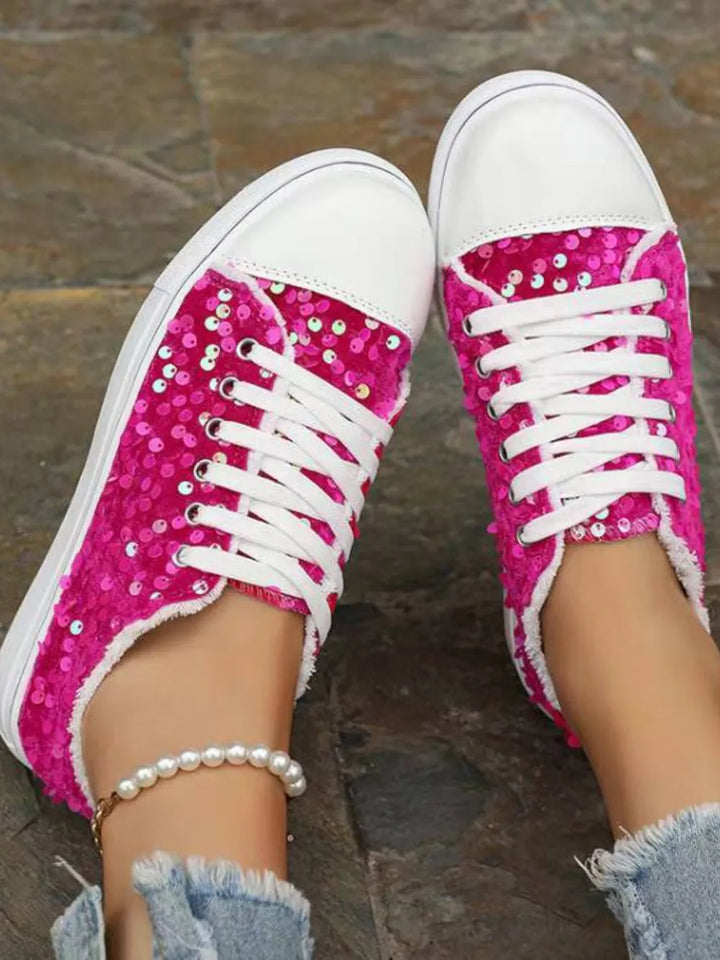 Fashion Sava | Sequin Sneakers | Glamorous Everyday Style