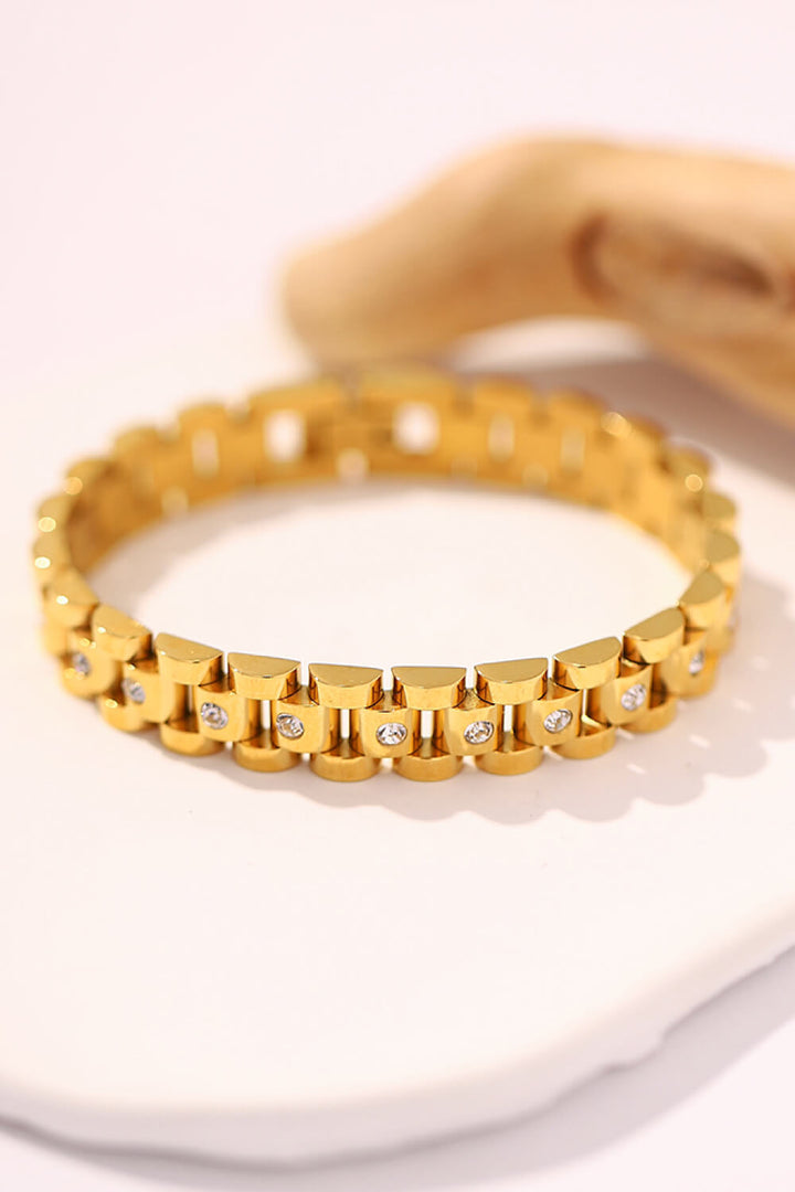 Fashion Sava | Zircon Bracelet | 18K Gold-Plated Elegance