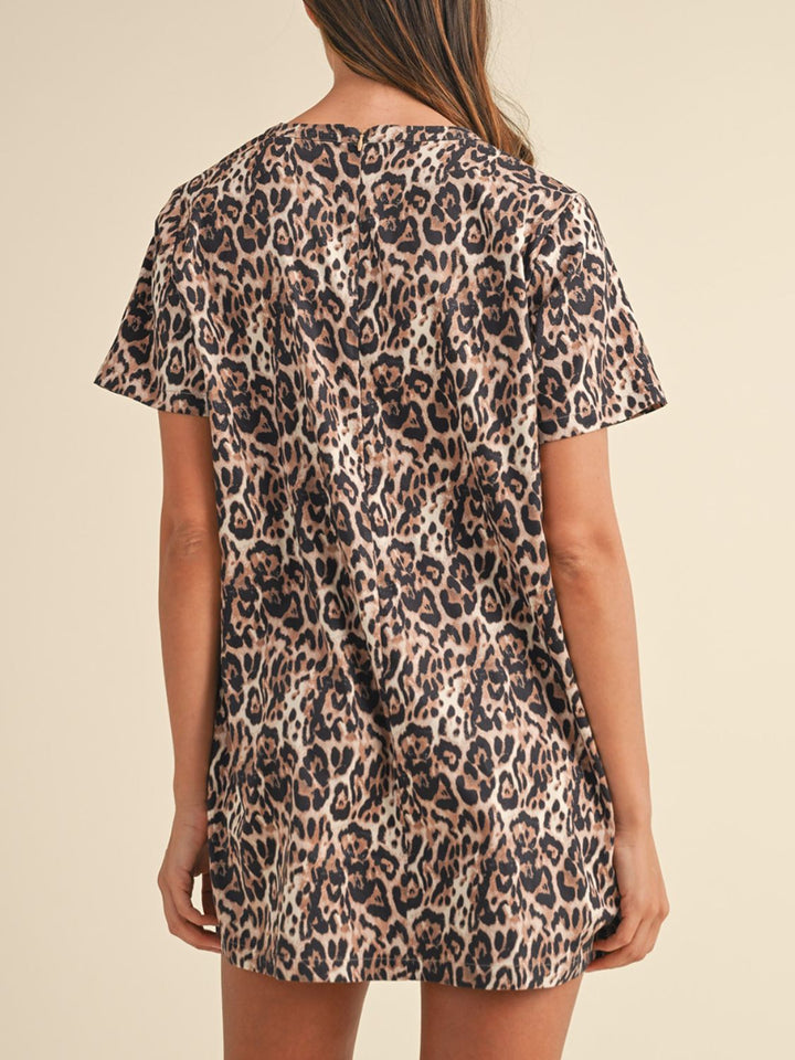 Fashion Sava | Leopard Mini Dress | Chic & Versatile Outfit - Leopard