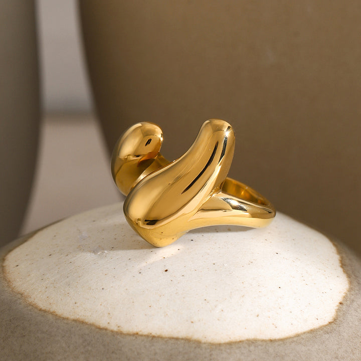 Fashion Sava | Open Ring | 18K Gold-Plated Stainless Steel