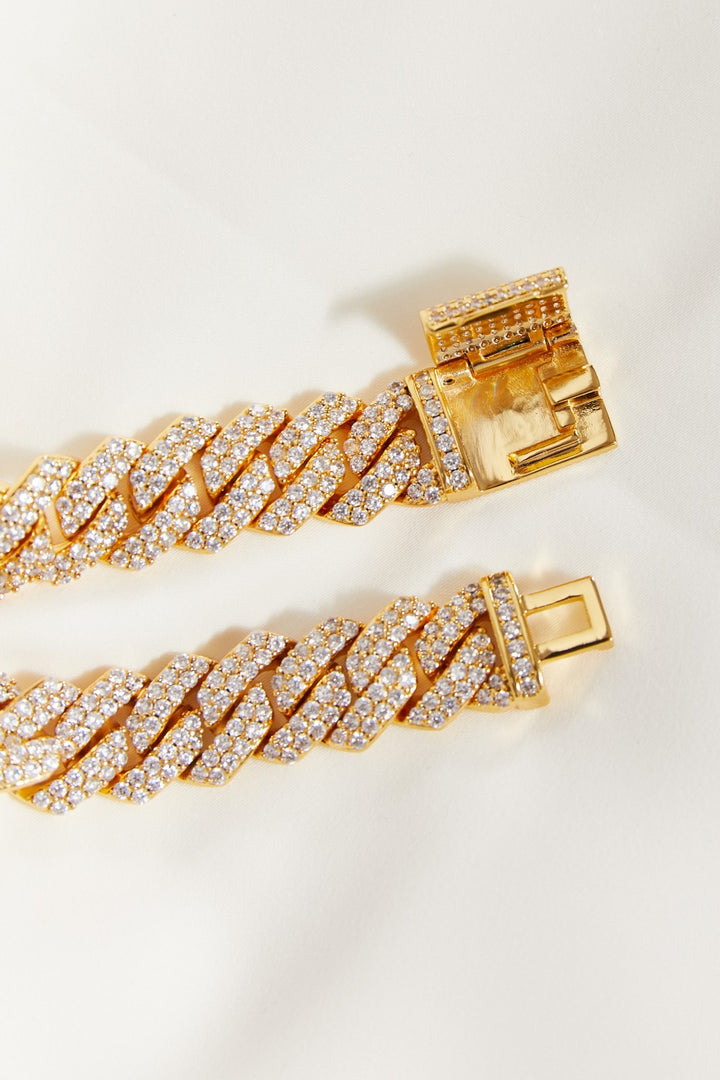 Fashion Sava | Zircon Bracelet | Elegant Alloy Inlay Design