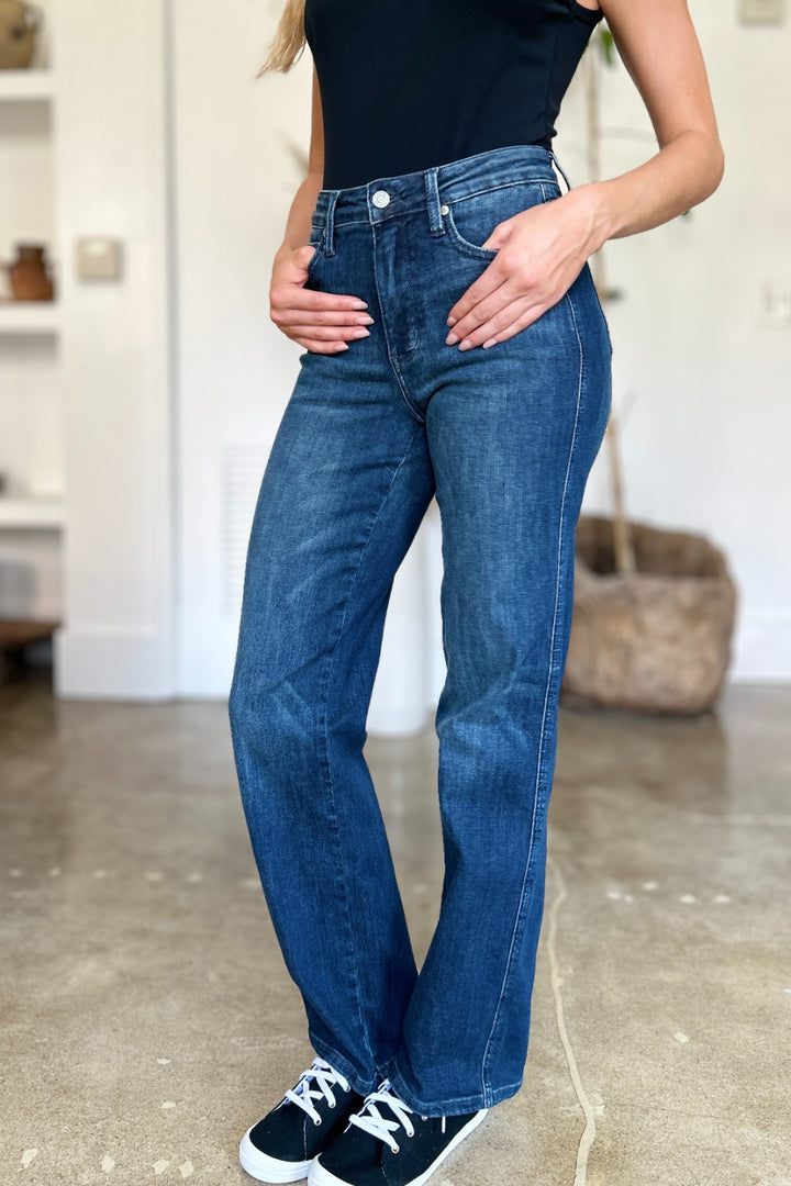 Fashion Sava | Tummy Control Jeans | Full Size Straight Fit