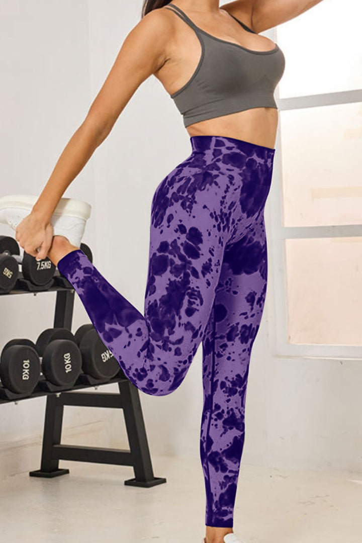 Fashion Sava | High Waist Active Leggings | Tie-Dye Design