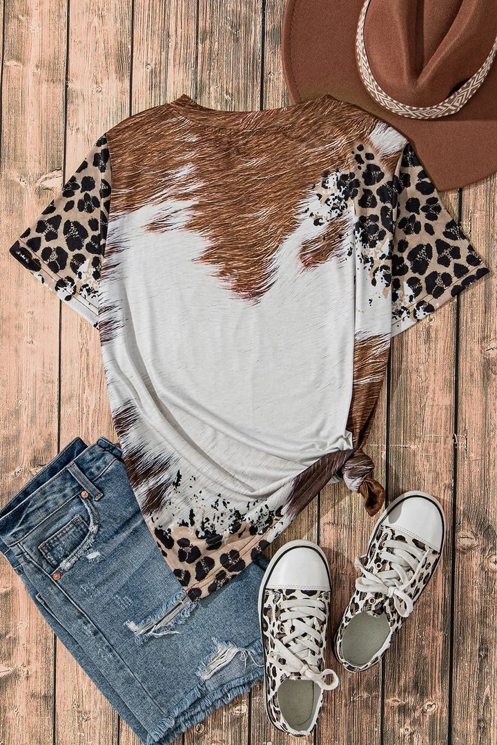 Fashion Sava | Sunflower T-Shirt | Casual Round Neck Style