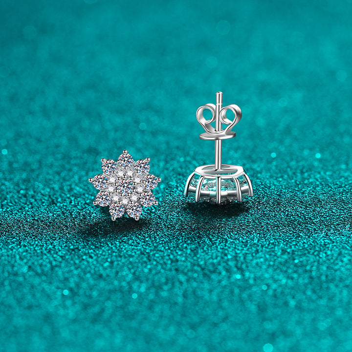Fashion Sava | Moissanite Zircon Earrings | Elegant Stud Design