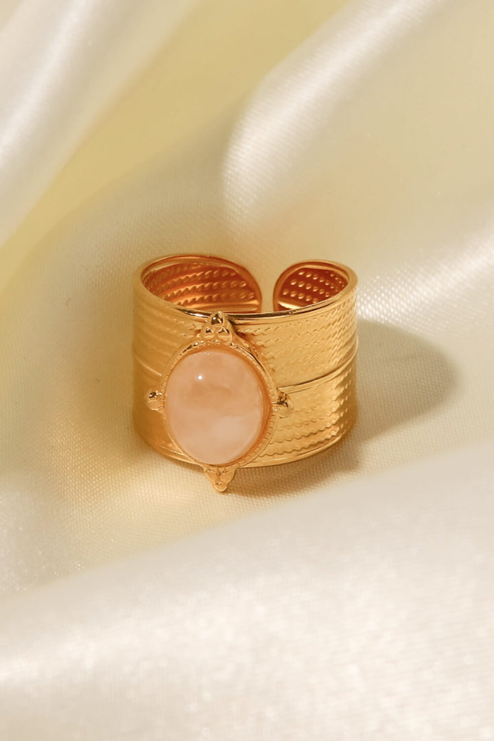 Fashion Sava | Wide Open Ring | 18K Gold-Plated Elegance
