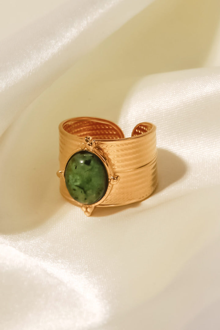 Fashion Sava | Wide Open Ring | 18K Gold-Plated Elegance