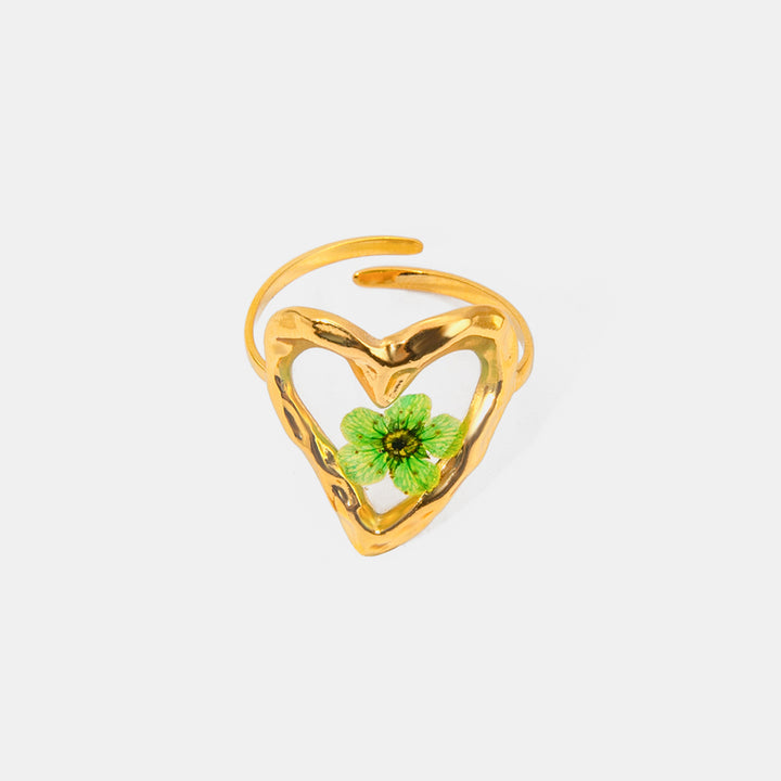 Fashion Sava | Eternal Flower Ring | Stainless Steel Elegance