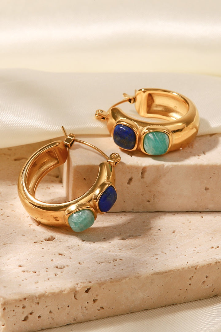 Fashion Sava | Hoop Earrings | 18K Gold-Plated Stainless Steel