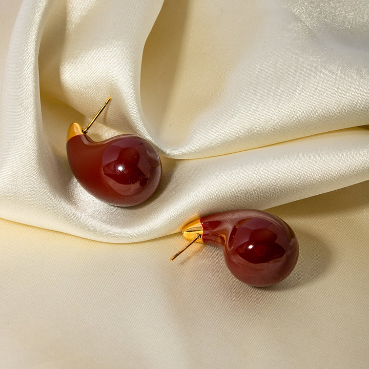 Fashion Sava | Dripping Oil Earrings | Stainless Steel Design