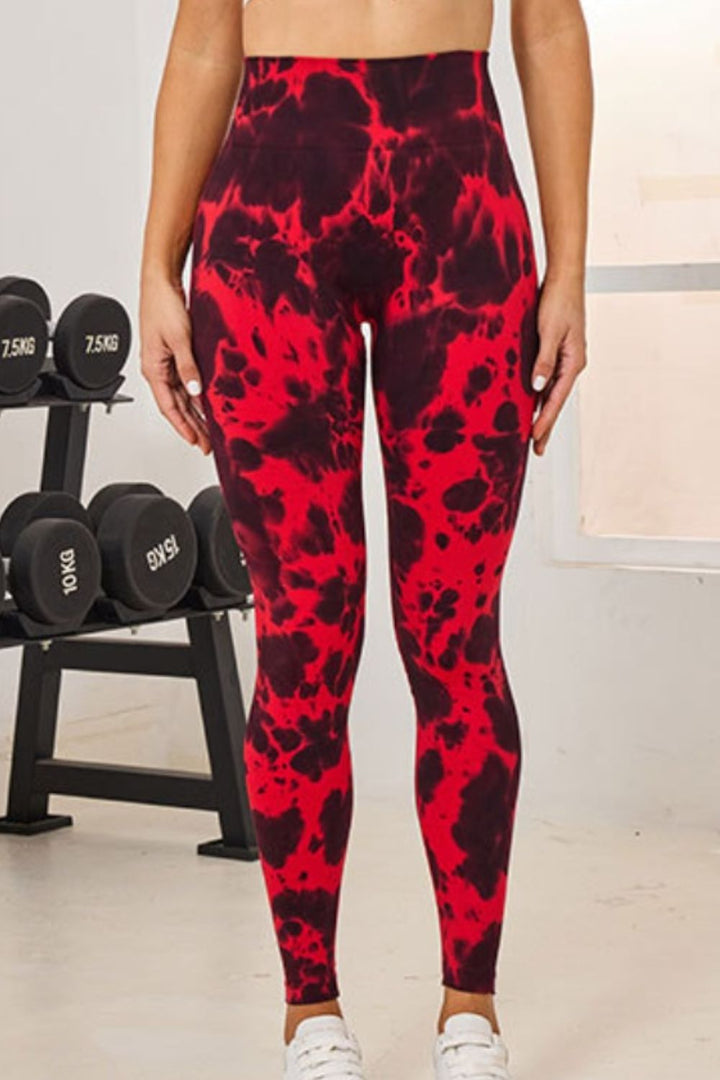 Fashion Sava | High Waist Active Leggings | Tie-Dye Design