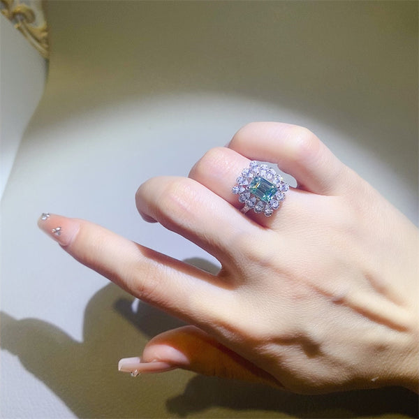 Fashion Sava | Moissanite Ring | Elegant Sterling Silver Design