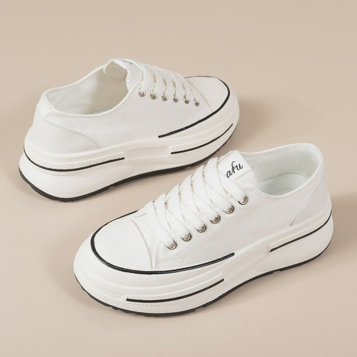 Fashion Sava | Platform Sneakers | Tied Round Toe Comfort