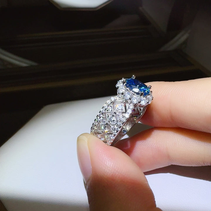 Fashion Sava | Moissanite Zircon Ring | 925 Sterling Silver