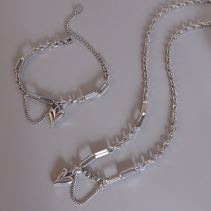 Fashion Sava | Heart Pendant Necklace | Durable Titanium Steel