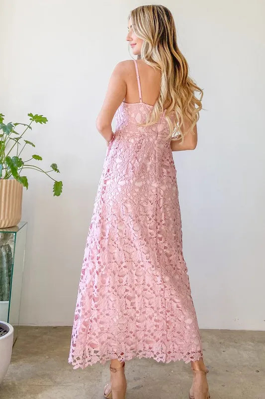Fashion Sava | Lace Maxi Cami Dress | Elegant Evening Wear