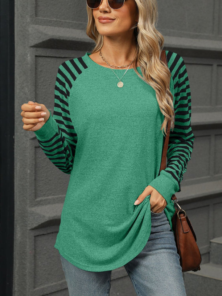 Fashion Sava | Round Neck T-Shirt | Casual Long Sleeve Style