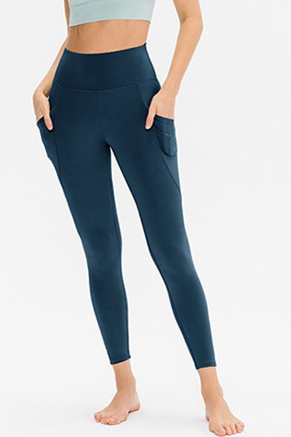 Leggings longs et actifs coupe slim avec poches