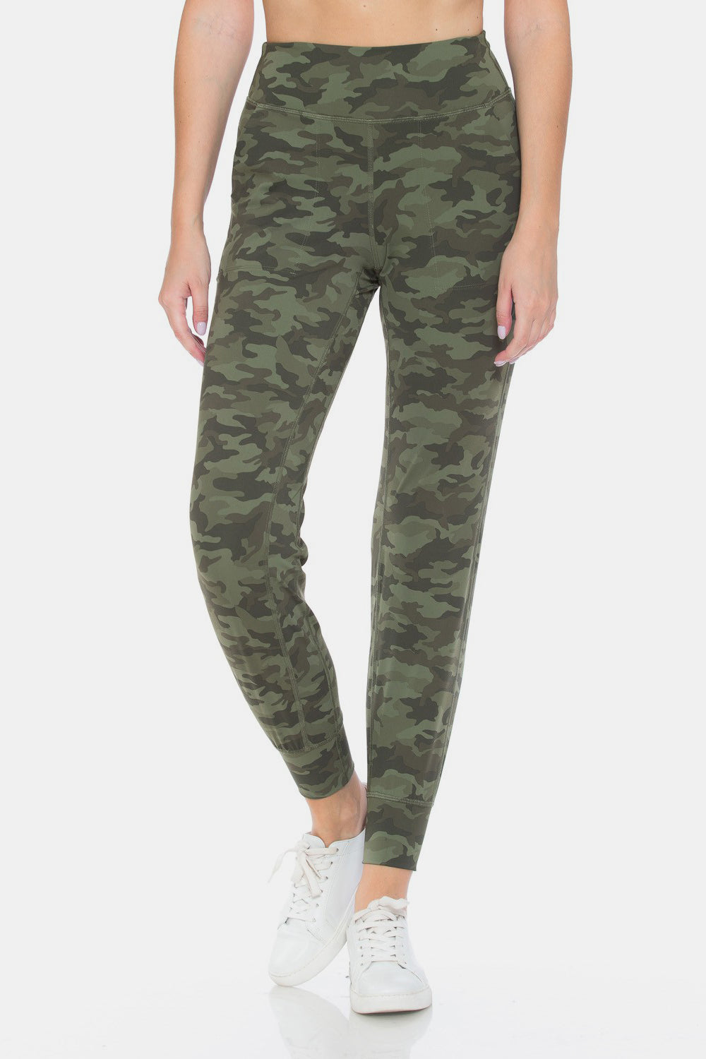 Leggings Depot Leggings de cintura alta con diseño de camuflaje