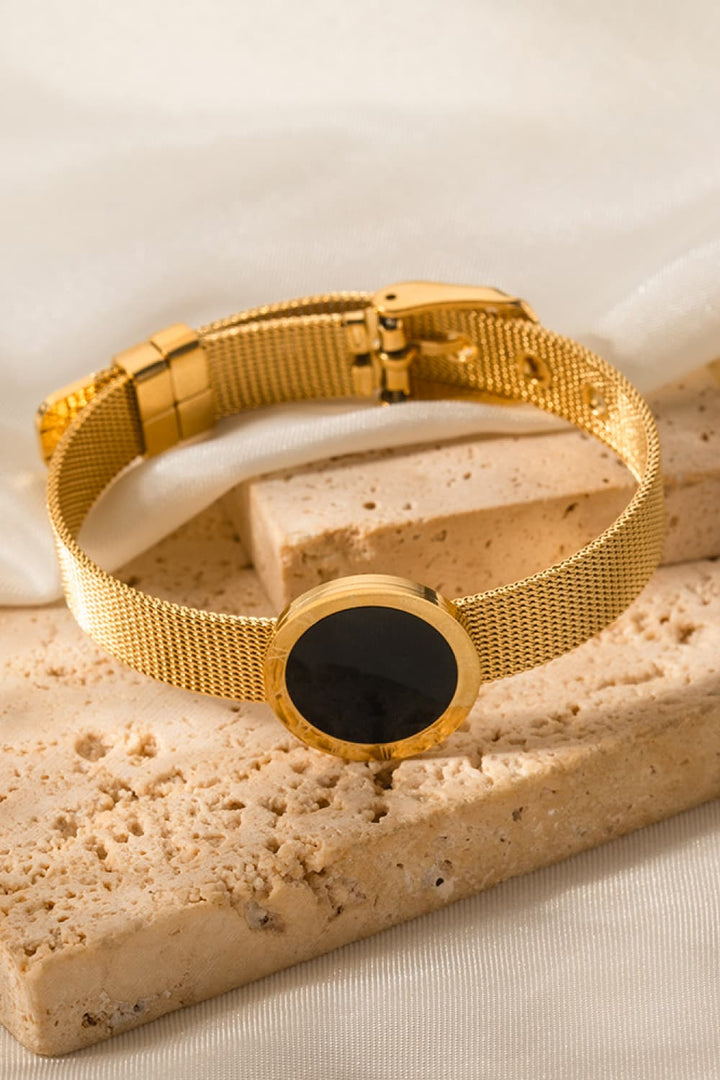 Fashion Sava | Wide Bracelet | 18K Gold-Plated Elegance