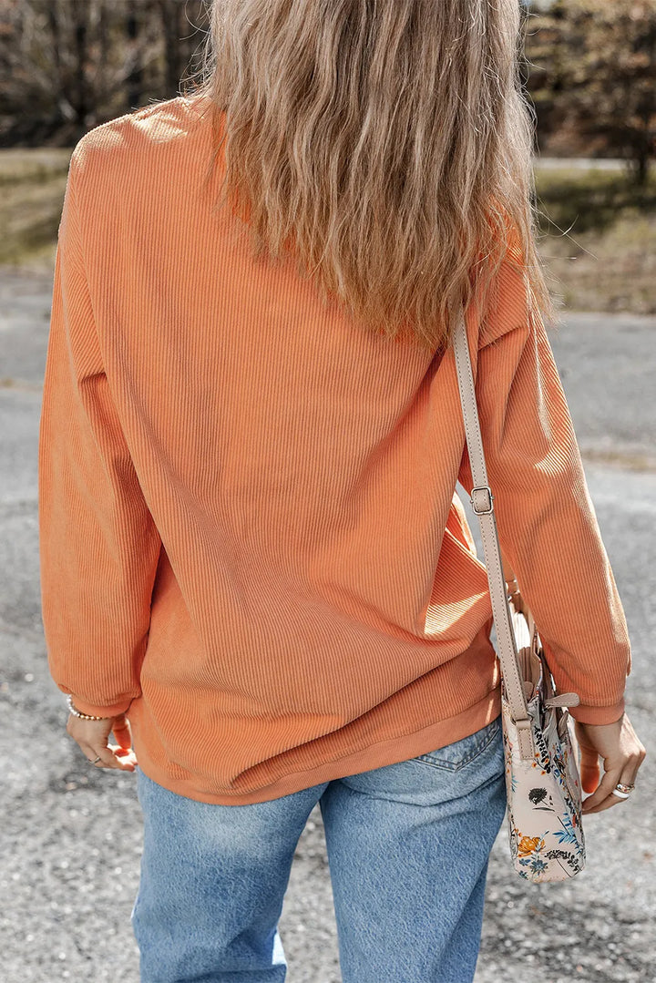 Fashion Sava | Letter Graphic Sweatshirt | Cozy Long Sleeve Style