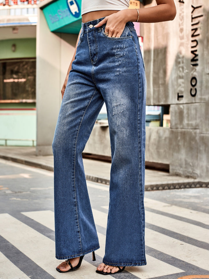 Fashion Sava | Bootcut Jeans | High Rise with Pockets