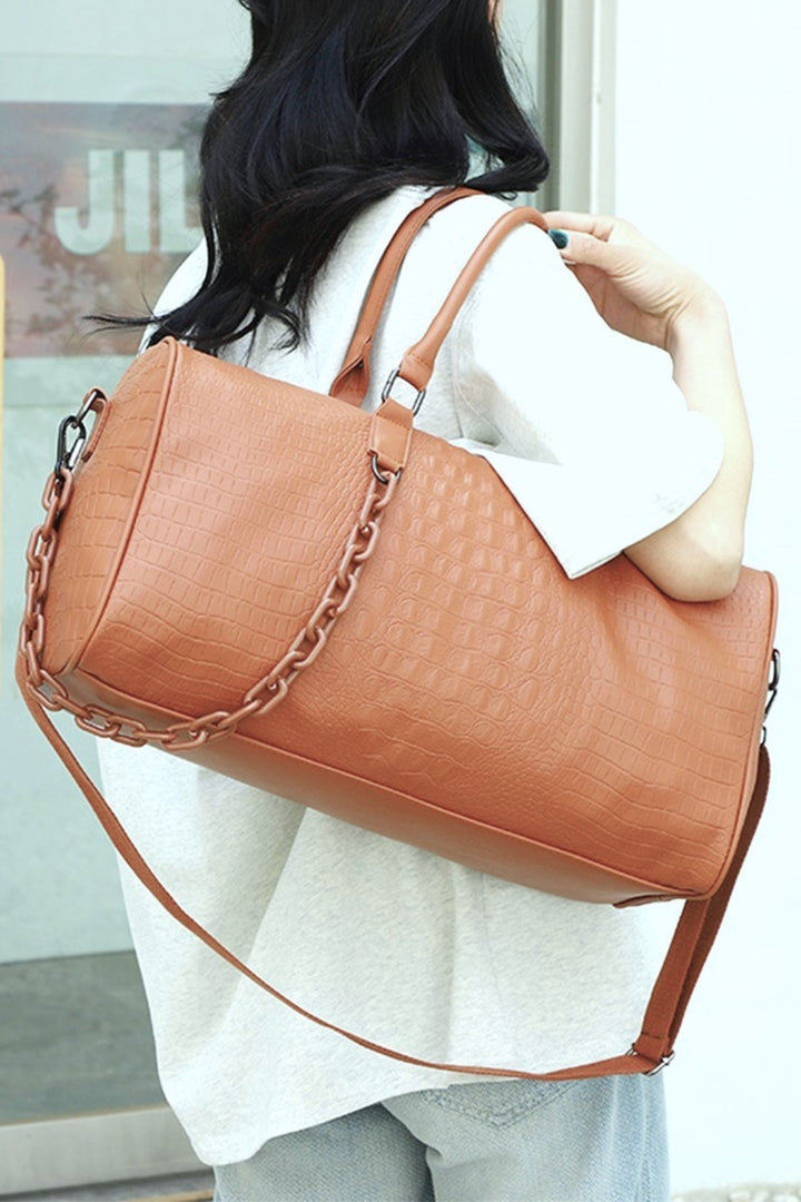 Fashion Sava | Weekender Duffle Bag | PU Leather Travel Essential