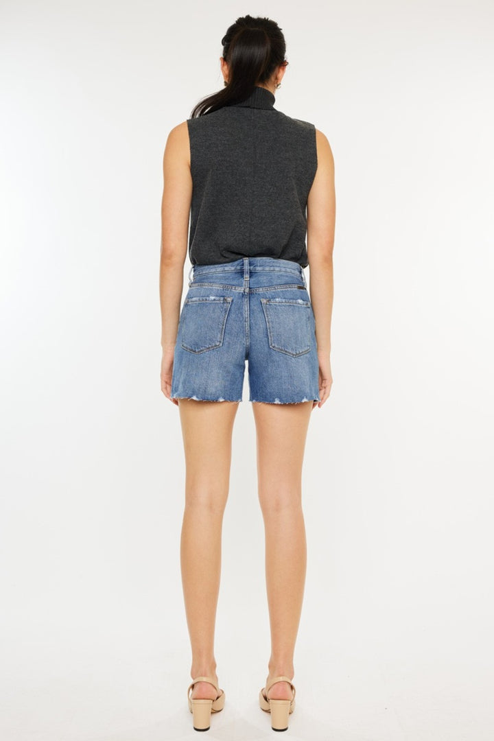 Fashion Sava | Denim Shorts | Distressed High Waist Style
