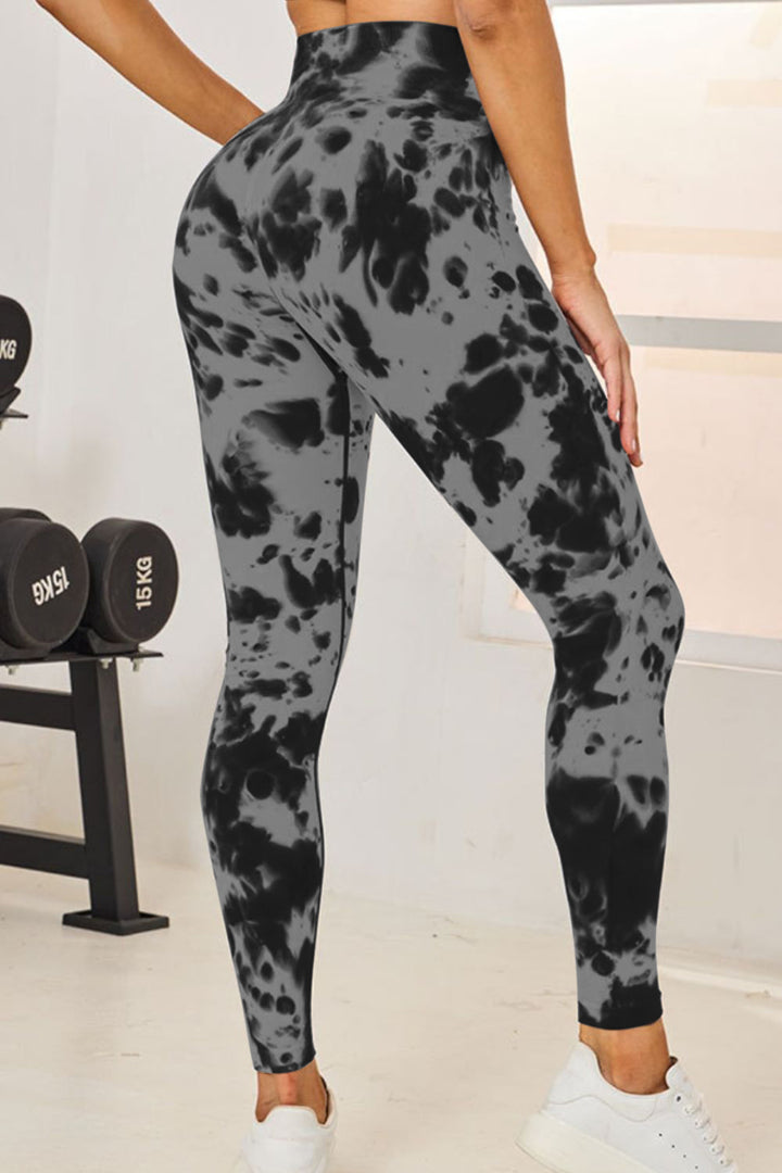Fashion Sava | High Waist Active Leggings | Tie-Dye Design