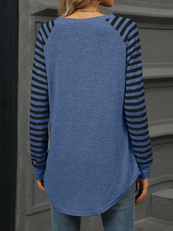 Fashion Sava | Round Neck T-Shirt | Casual Long Sleeve Style