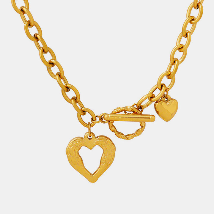 Fashion Sava | Heart Pendant Necklace | Durable Titanium Steel
