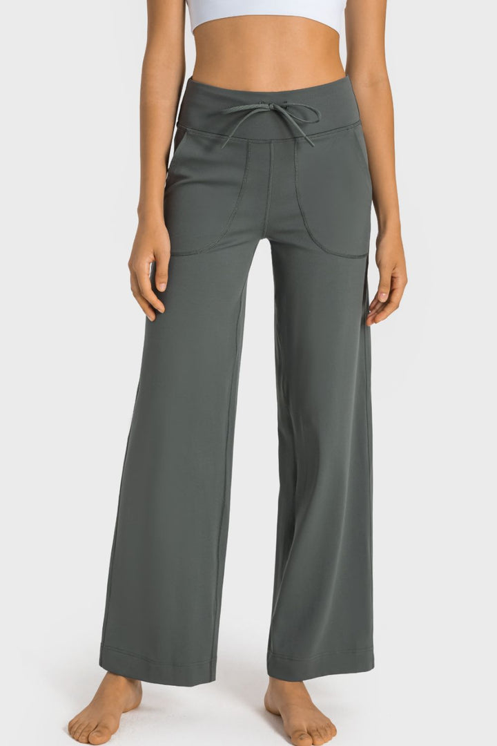Fashion Sava | Wide Leg Sports Pants | Drawstring Waist & Pockets