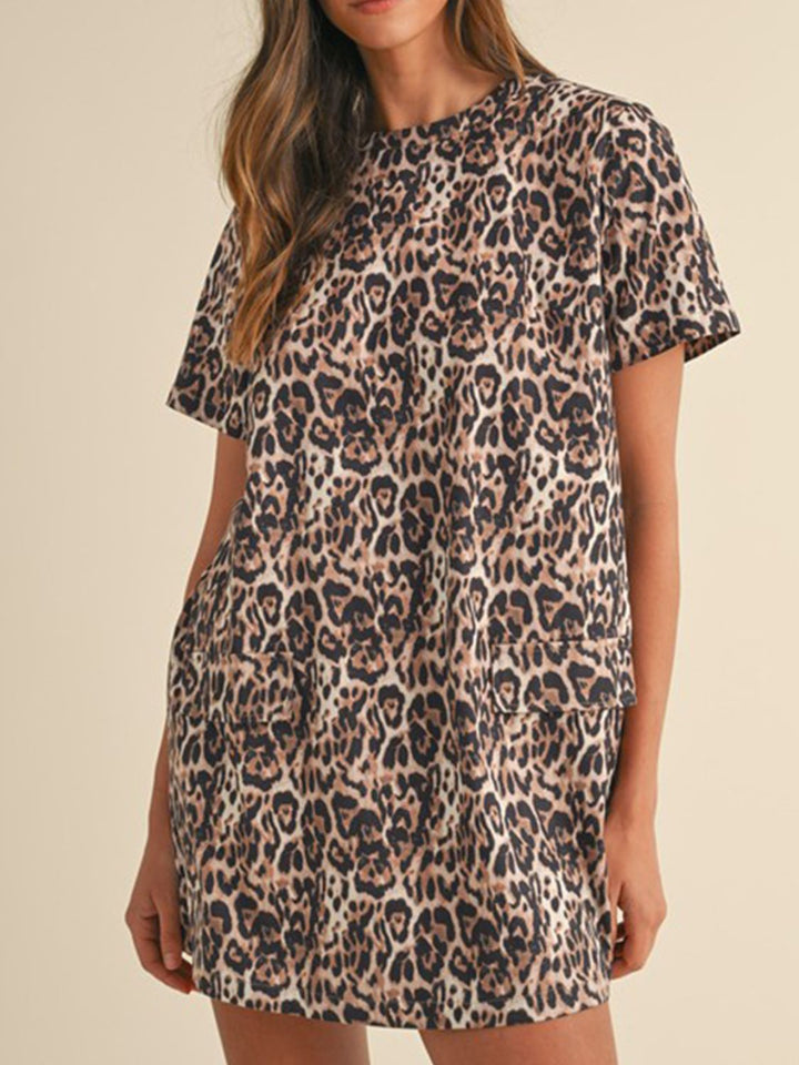 Fashion Sava | Leopard Mini Dress | Chic & Versatile Outfit - Leopard