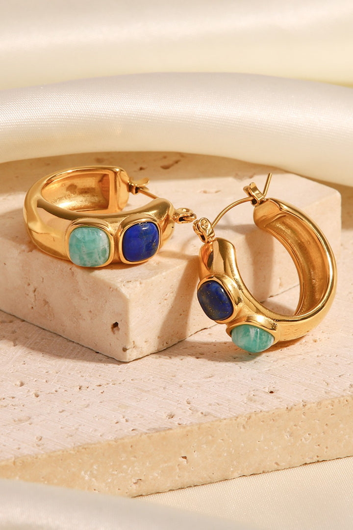 Fashion Sava | Hoop Earrings | 18K Gold-Plated Stainless Steel