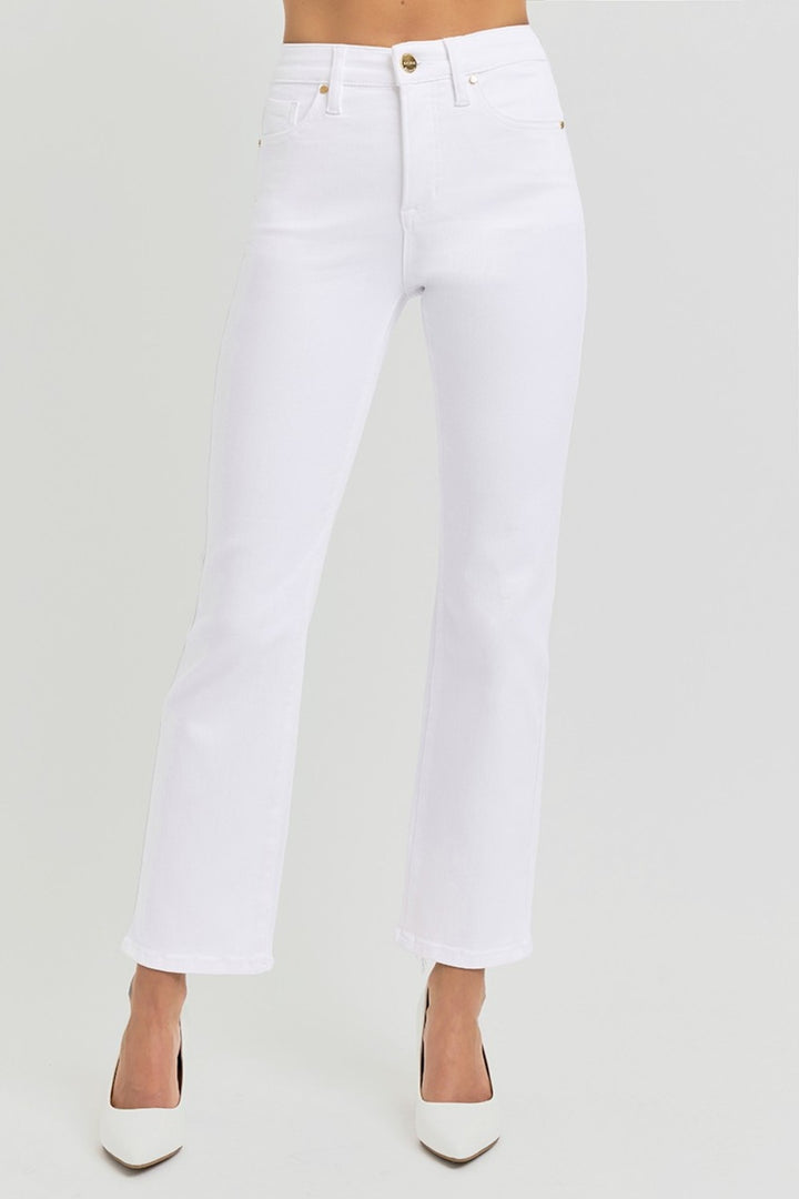 Fashion Sava | High Rise Crop Jeans | Tummy Control Elastic Band