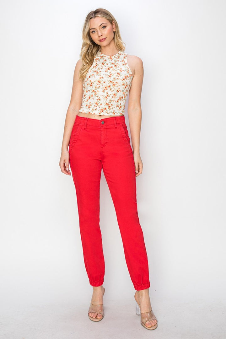 Fashion Sava | High Waisted Jogger Jeans | Full Size Comfort